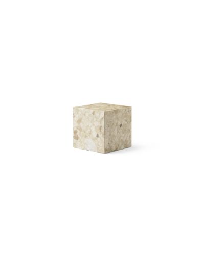 Audo Copenhagen Plinth Cubic H: 40 cm - Sand Kunis Breccia