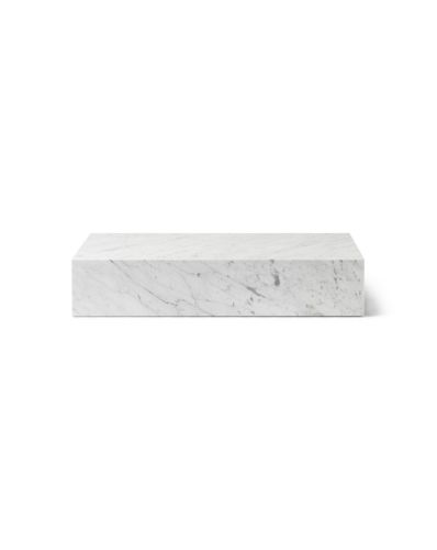 Audo Copenhagen Sockel Grande H: 27,5 cm – Weißer Marmor Carrara