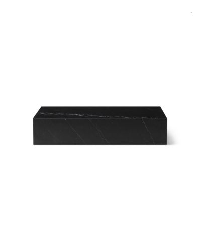 Audo Copenhagen Sockel Grande H: 27,5 cm – Schwarzer Marquina-Marmor