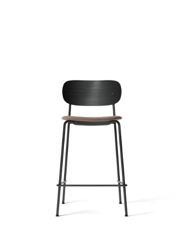 Audo Copenhagen Co Counter Chair Furniersitz gepolstert SH: 68,5 cm – Schwarze Eiche/Reflect 0344