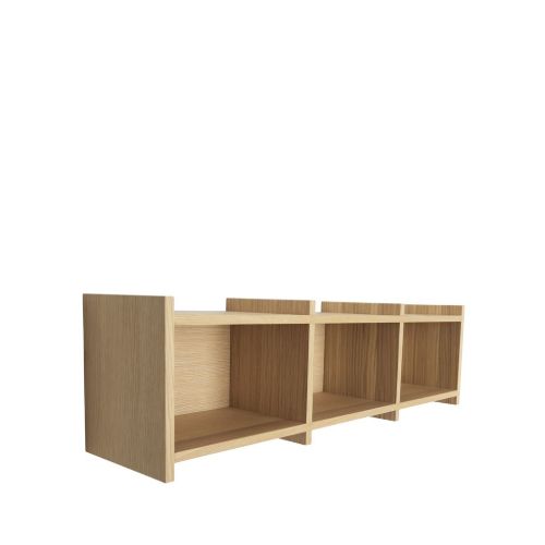 Hübsch Focal Shelf Unit 80x20x23 FSC Egetræsfiner - Natur