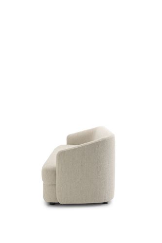 New Works Covent Sofa, tief, 3-Sitzer, SH: 42 cm, gebrochenes Weiß