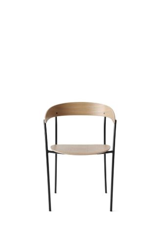 New Works Missing Armchair SH: 46 cm - Oak/Black