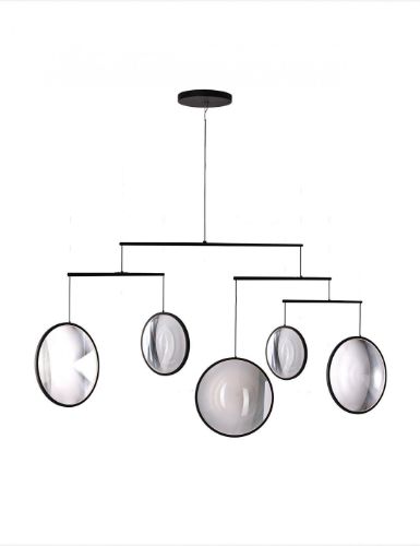 DCW Editions Focus x5 Lysekrone Ø: 160,8 cm - Black