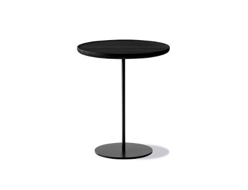 Fredericia Furniture 6755 Pal Sidebord 44x45 cm - Sort Lak/Sort Stål