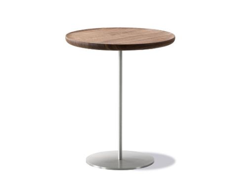 Fredericia Furniture 6755 Pal Sidebord 44x45 cm - Valnød/Rustfrit Stål