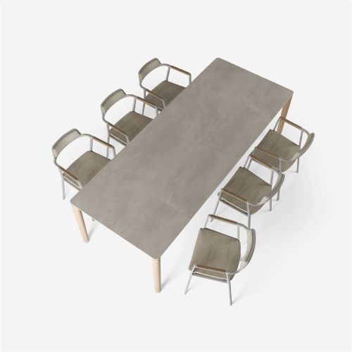 Vipp 719 Outdoor-Open-Air-Tisch L: 250 cm – Keramik