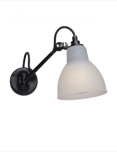 DCW Editions Lampe Gras N104 Bathroom Væglampe L: 17 cm - Sort/Polycarbonat