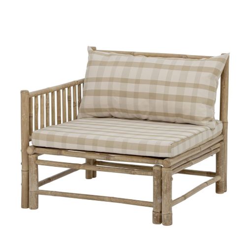 Bloomingville Korfu Modulsofa Linke Ecke SH: 37 cm – Bambus/Natur