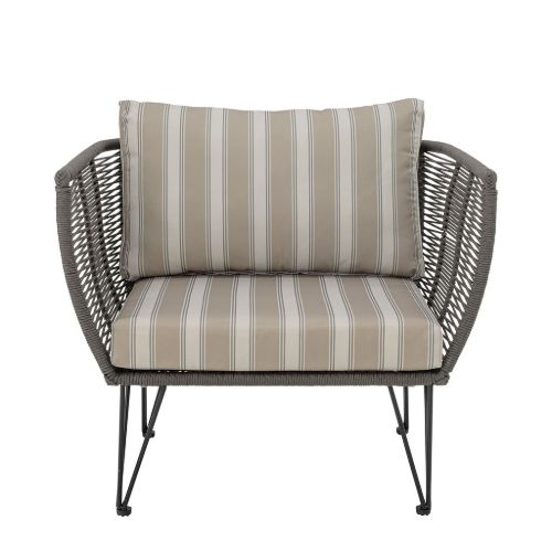 Bloomingville Mundo Lounge Stol SH: 41 cm - Metal/Grøn