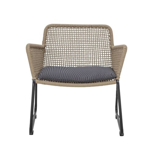 Bloomingville Mundo Lounge Stol SH: 40 cm - Metal/Brun
