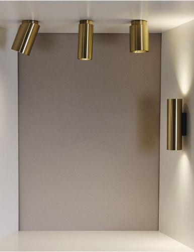 DCW Editions Tobo C85 DIAG Deckenleuchte Ø: 8,5 cm - Messing