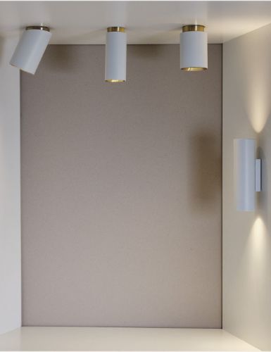 DCW Editions Tobo C85 DIAG Deckenleuchte Ø: 8,5 cm - Weiß