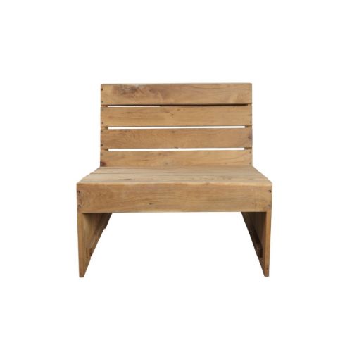 House Doctor Loungestol Woodie SH: 31/36 cm - Natur