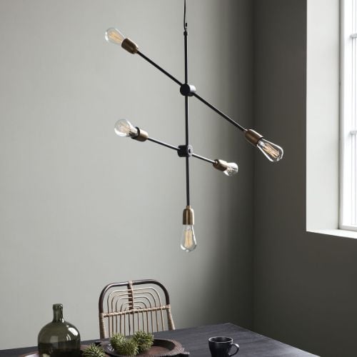 House Doctor Molecular Lampe 78 x 68 cm – Sortieren/Messing