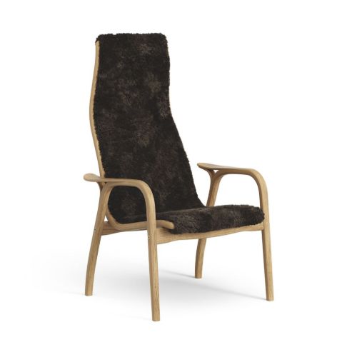 Swedese Lamini Børnestol SH: 32 cm - Olieret Eg/Fåreskind Espresso