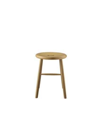 FDB Møbler J27 Skammel Svanemærket H: 45 cm - Bøg/Lakeret