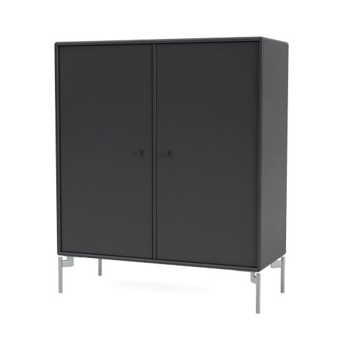 Montana Selection 1118 Cover Skab med ben 69,6x69,6 cm - 04 Anthracite / Chrome