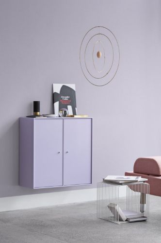 Montana Selection 1118 Cover Schrank mit Beinen 69,6 x 69,6 cm – 04 Anthrazit / Messing