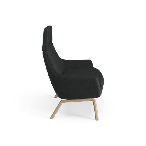 Swedese Happy Sofa B: 150 cm – Eiche gebeizte Esche/Hallingdal 65 0180