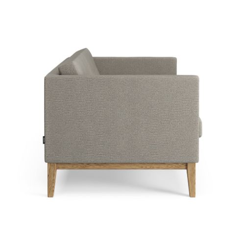 Swedese Madison 2-Sitzer-Sofa mit Knöpfen B: 155 cm – Geölte Eiche/Main Line Flax 02