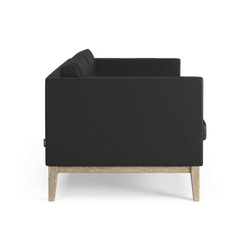 Swedese Madison 2-Personen-Sofa mit Knöpfen, B: 155 cm – Lackierte Eiche/Soft 99999