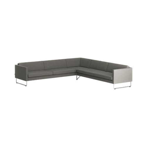 Swedese Madison Hjørnesofa B: 287 cm - Krom/Main Line Flax 26