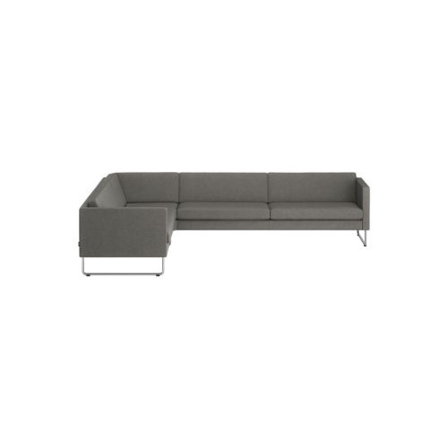 Swedese Madison Ecksofa nach links gerichtet, B: 287 cm – Chrom/Main Line Flax 26