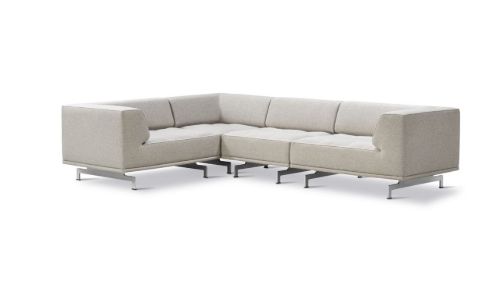Fredericia Furniture Delphi Elements Hjørnesofa L: 265 cm - Clay 12/Aluminium