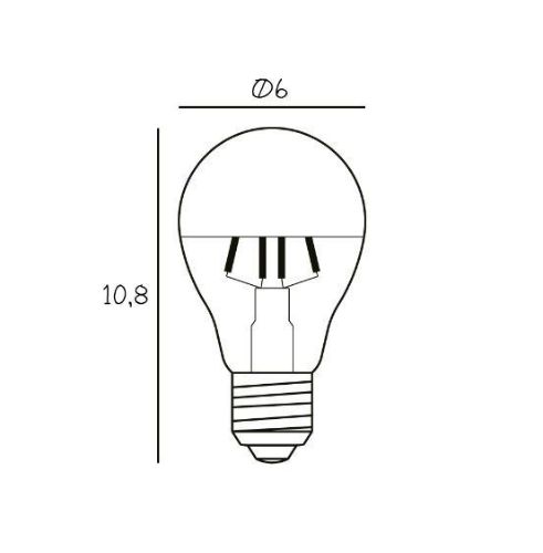 Design By Us Arbitrary Bulb Ø60 Crown E27 3,5W LED Dimmbar H: 10,8 cm - Gold