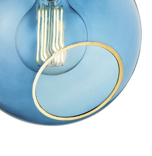 Design By Us Ballroom-Anhänger Ø: 20 cm – Blauer Himmel/Gold