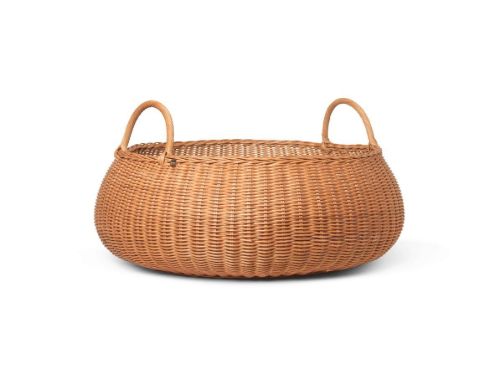 Ferm Living Braided Basket Low Ø: 60 cm - Natural