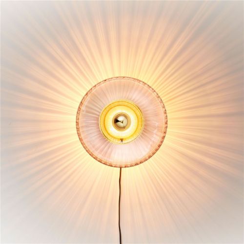 Design By Us New Wave Optic Wall XL Ø: 38 cm - Rose/Gold