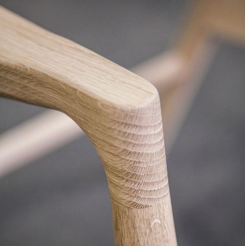 Farstrup Nobel 8900 Sessel SH: 47 cm – Eiche/Hellgrau