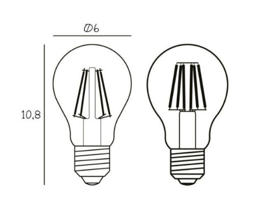 Design By Us Arbitrary Bulb Ø60 E27 5W LED Dimmbar H: 10,8 cm - Varm Hvid