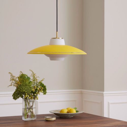 Warm Nordic Opal Shade Pendel Ø: 43 cm - Leuchtendes Gelb