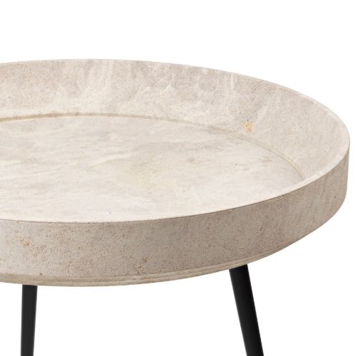 Mater Bowl Table Medium H: 52 cm – Wood Waste Grey