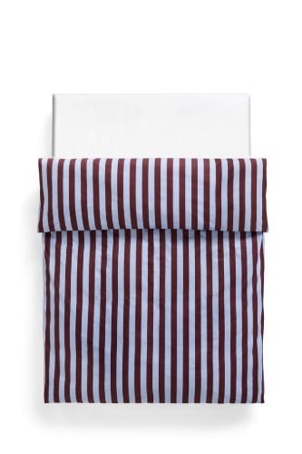 HAY Été Duvet Cover 140x200 cm - Bordeaux and Sky Blue