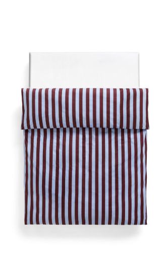 HAY Été Duvet Cover 200x220 cm - Bordeaux and Sky Blue