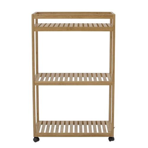 Bloomingville Aden Garderobe Stativ m/Hjul H: 85 cm - Bambus/Natur