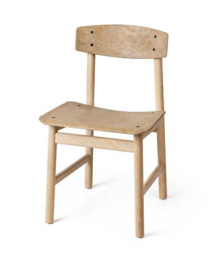 Mater Conscious Chair BM3162 SH: 46 cm - Soaped Oak Coffee Light