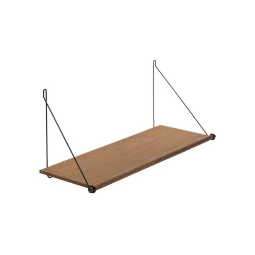We Do Wood Loop Shelf L: 72 cm - Smoked Oak/Black