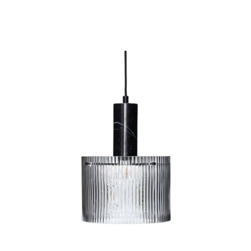 Hübsch Revolve Ceiling Light Large Ø: 25 cm Textured/Black OUTLET