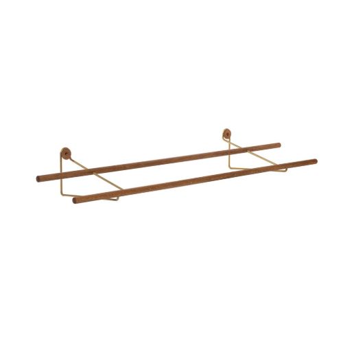 We Do Wood Shoe Rack Large L: 100 cm - Oak/Brass