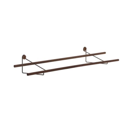 We Do Wood Shoe Rack Large L: 100 cm - Smoked Oak/Black
