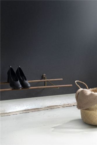 We Do Wood Schuhregal groß L: 100 cm – Räuchereiche/Messing