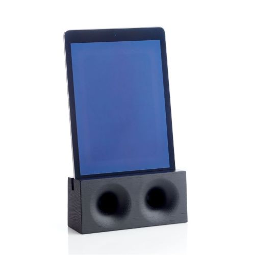 We Do Wood Sono Ambra Tablet L: 17,5 cm – Mattschwarze Eiche
