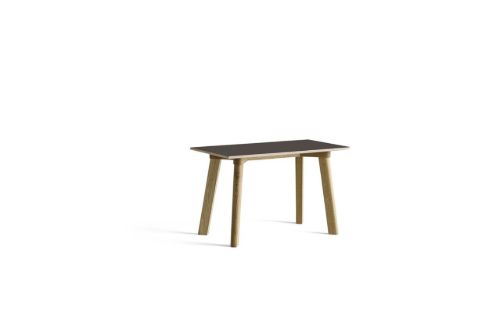 HAY CPH Deux 215 Bench 75x35x45 cm - Lacquered Solid Oak/Stone Grey Laminate
