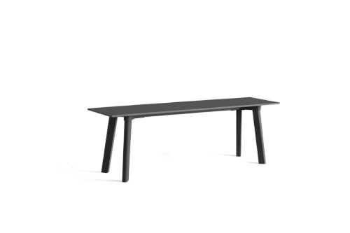 HAY CPH Deux 215 Bench 140x35x45 cm - Stone Grey Lacquered Solid Beech/Stone Grey Laminate