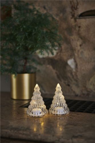 Sirius Lucy Weihnachtsbaum 2 Stück - Klar/Weiß OUTLET